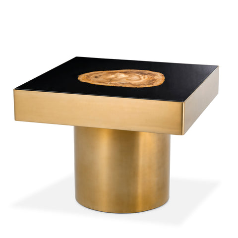 110611 - Side Table Villièrs matte gold finish