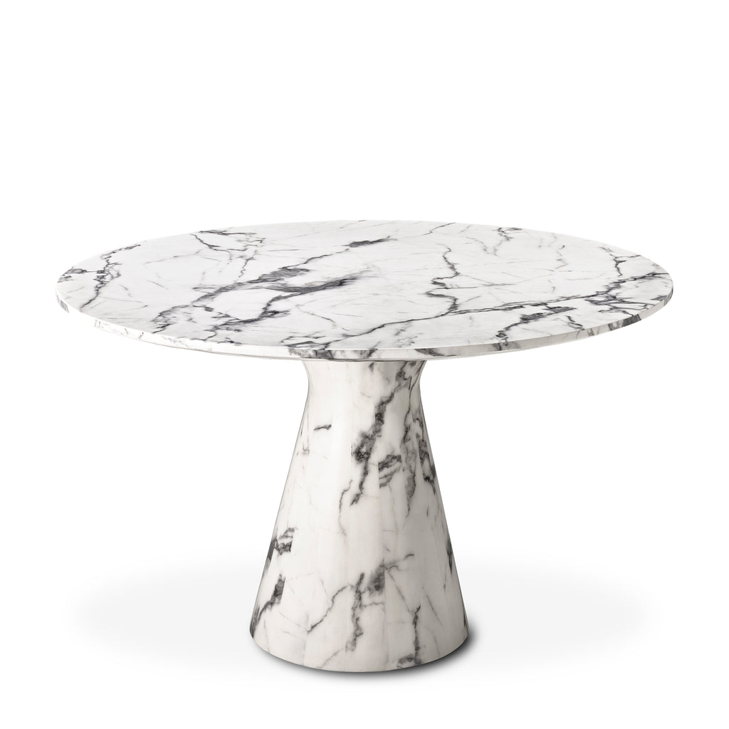 110661 - Dining Table Turner white faux marble