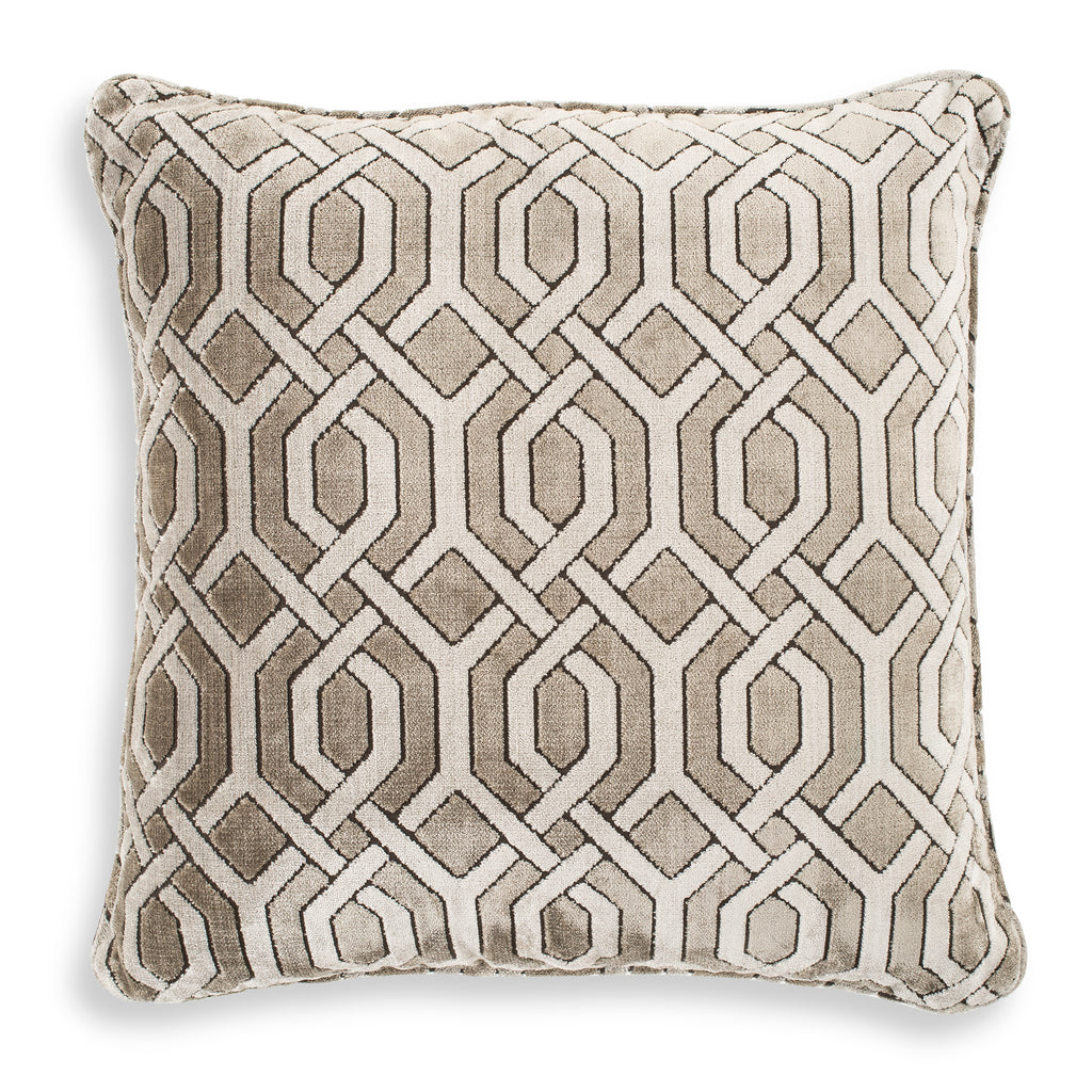 110876 - Pillow Trellis grey velvet