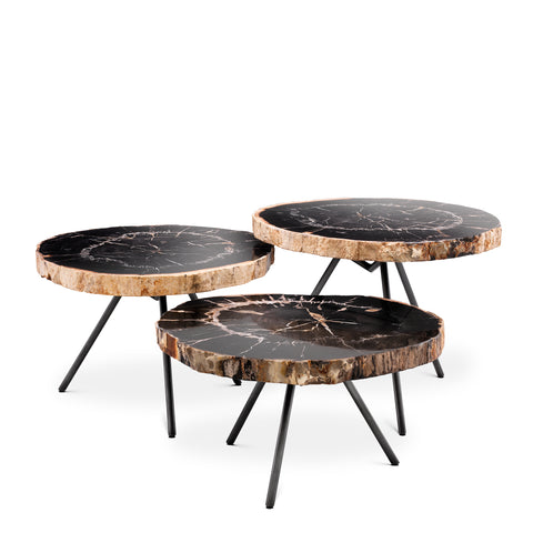 111465 - Coffee Table De Soto dark range set of 3