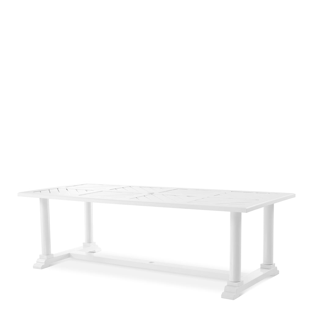 112849 - Dining Table Bell Rive rectangular outdoor white