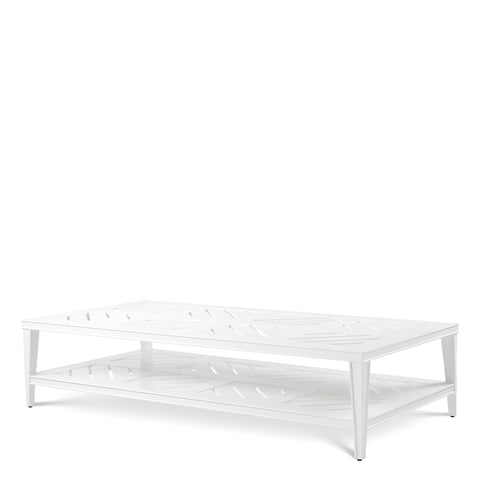 113188 - Coffee Table Bell Rive rectangular outdoor white