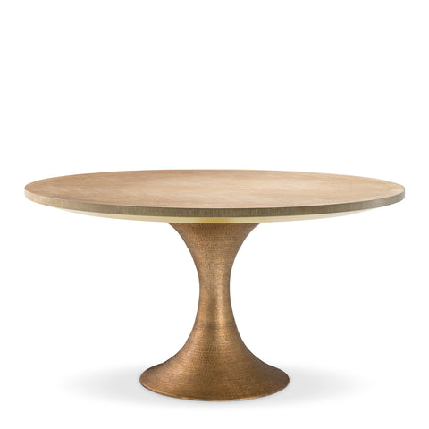 113280 - Dining Table Melchior round washed oak veneer