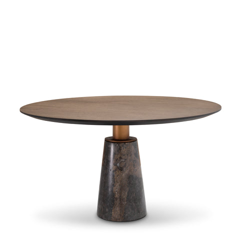 113413 - Dining Table Genova mocha straight oak veneer