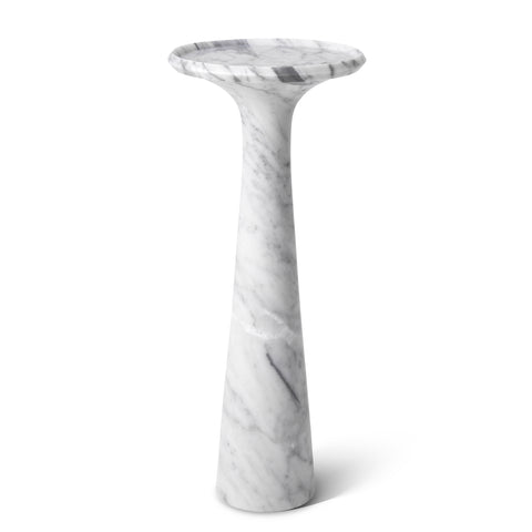113748 - Side Table Pompano high white carrera marble