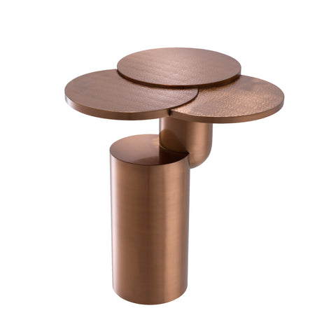 113811 - Side Table Armstrong brushed copper finish