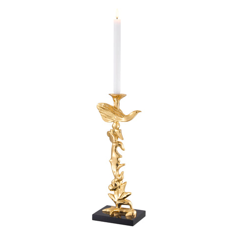 113903 - Candle Holder Aras polished brass