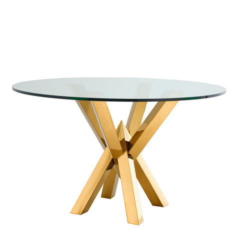 113930 - Dining Table Triumph gold finish