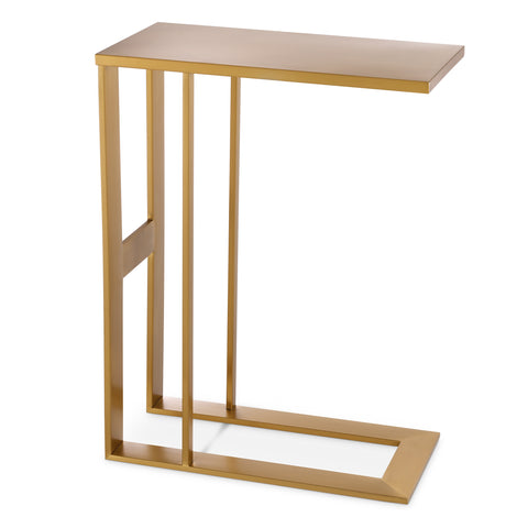 114032 - Side Table Pierre brushed brass finish