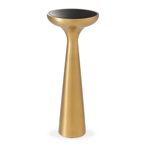 114034 - Side Table Lindos high brushed brass finish