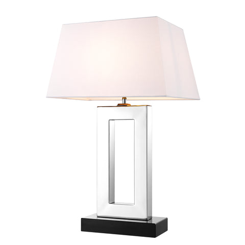 114046UL - Table Lamp Arlington nickel finish incl shade