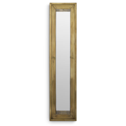 114124 - Mirror Magenta rectangular S vintage brass finish