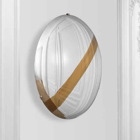 114154 - Wall Object Cleveland gold stripe incl hanging sys