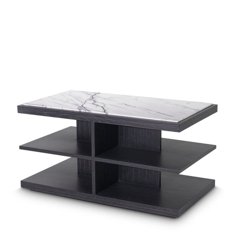 114232 - Side Table Miguel charcoal grey oak veneer
