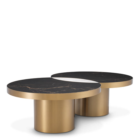 114399 - Coffee Table Breakers brushed brass finish