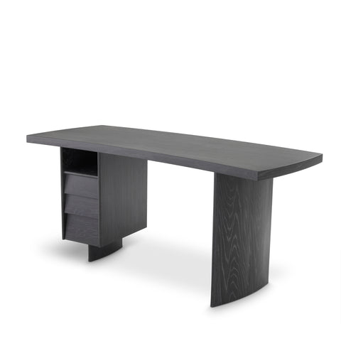 114462 - Desk Virage charcoal grey crown oak veneer