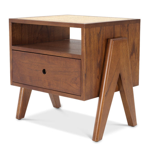 114487 - Bedside Table Latour classic brown
