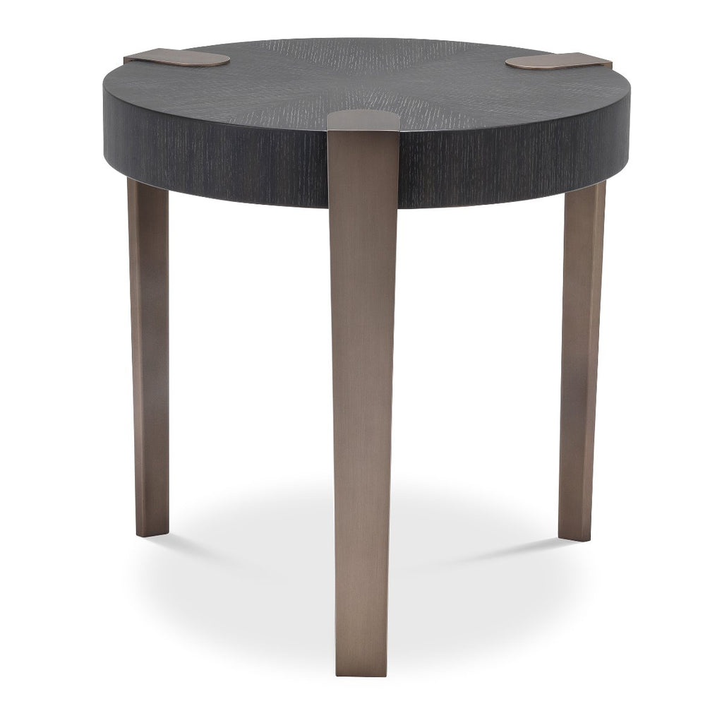 114531 - Side Table Oxnard charcoal grey oak veneer
