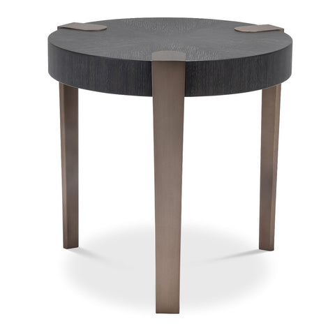 114531 - Side Table Oxnard charcoal grey oak veneer