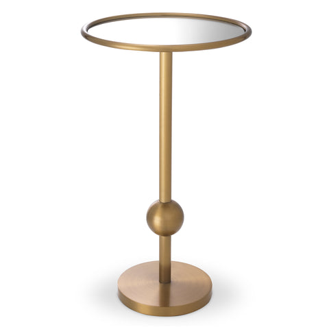 114602 - Side Table Narciso brushed brass finish