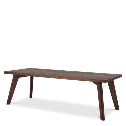 114850 - Dining Table Biot 240 x 100 cm brown oak