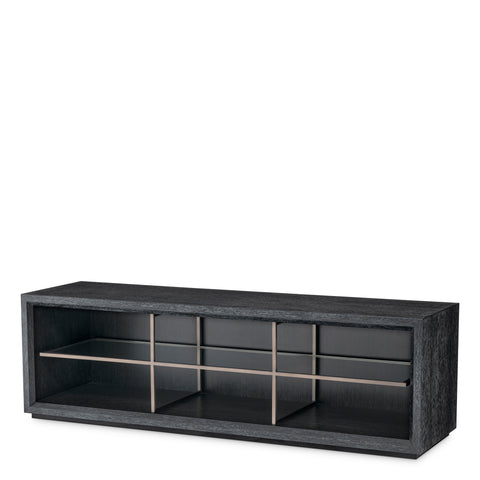 115111 - TV Cabinet Hennessey S charcoal grey oak veneer
