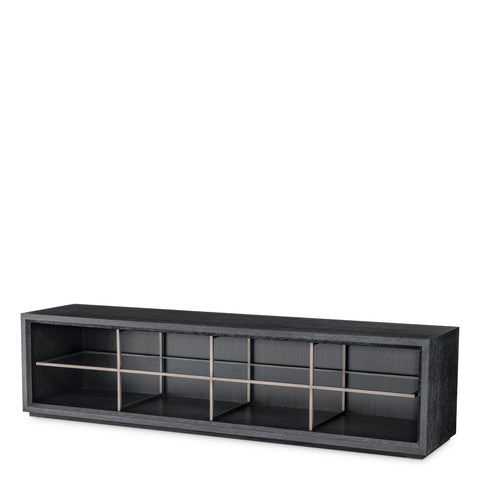 115112 - TV Cabinet Hennessey L charcoal grey oak veneer