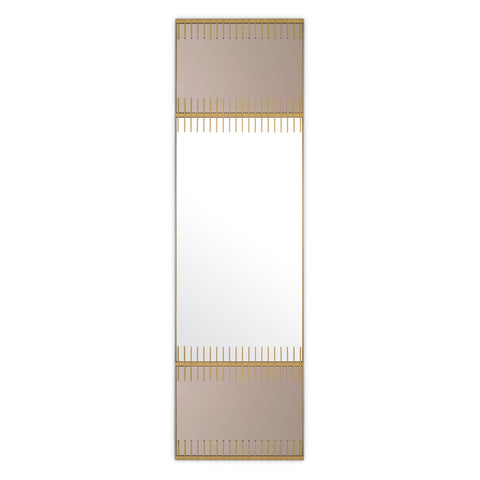 115192 - Mirror Presidio brushed brass finish