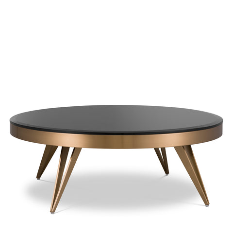 115222 - Coffee Table Rocco brushed brass finish