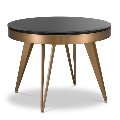 115223 - Side Table Rocco brushed brass finish