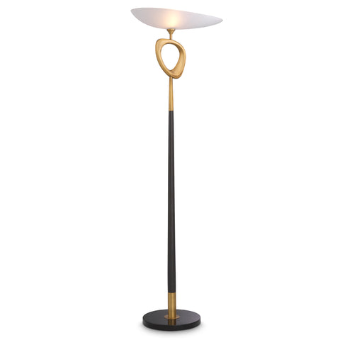115322UL - Floor Lamp Celine antique brass finish UL