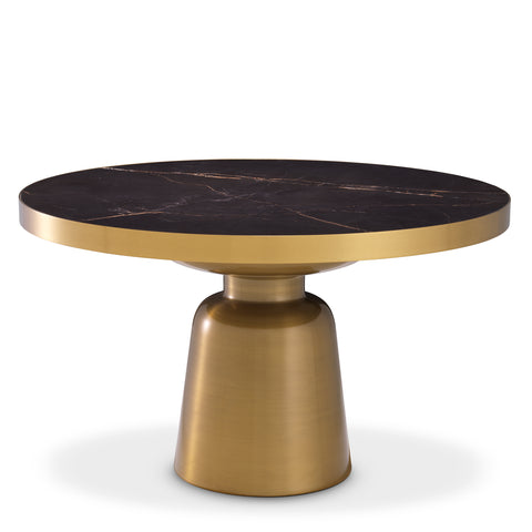 115542 - Coffee Table Soren brushed brass black top