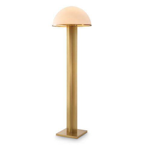 114902UL - Floor Lamp Condo antique brass finish incl shade UL – Egg & Dart  PDQ