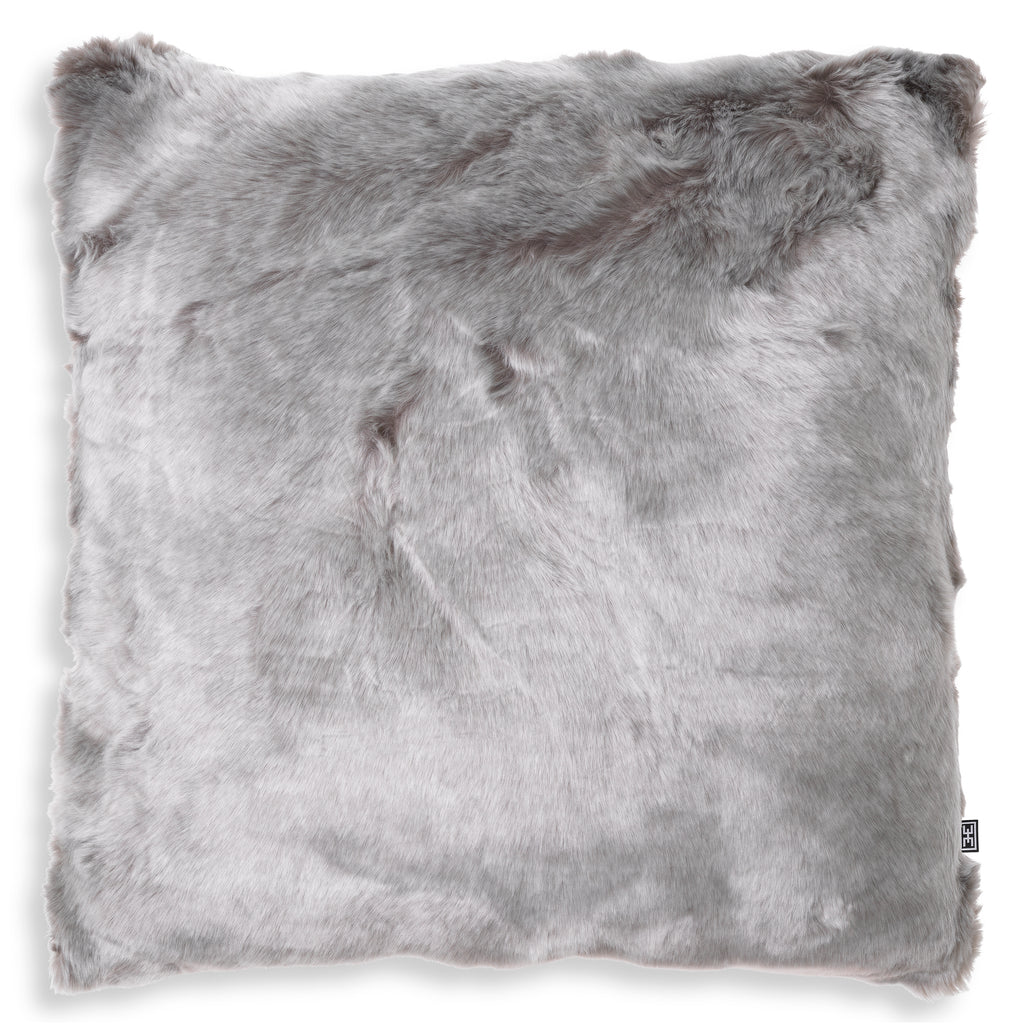 115793 - Scatter cushion Alaska faux fur grey square