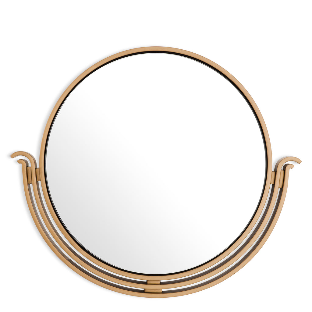 116083 - Mirror Tombo antique brass finish