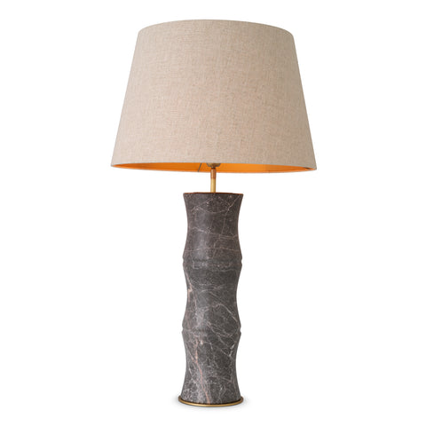 116216UL - Table Lamp Bonny grey marble incl shade UL