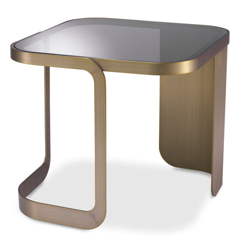 116297 - Side Table Numa brushed brass finish