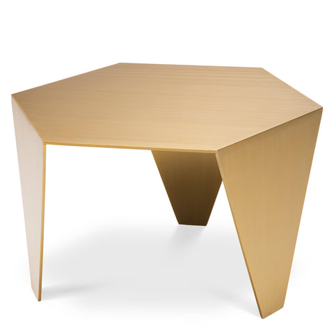 116298 - Side Table Metro Chic brushed brass finish