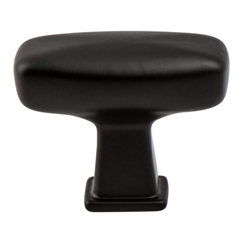Subtle Surge Matte Black Knob - This knob has a tooth on the bottom.
