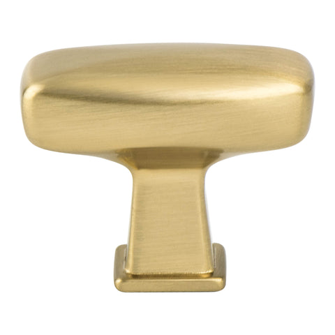 Subtle Surge Modern Brushed Gold Knob - Formally known as Modern Bronze. This knob has a tooth on the bottom.