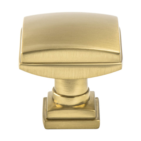 Tailored Traditional Modern Brushed Gold Knob - Formally known as Modern Bronze.  This knob has a tooth on the bottom.