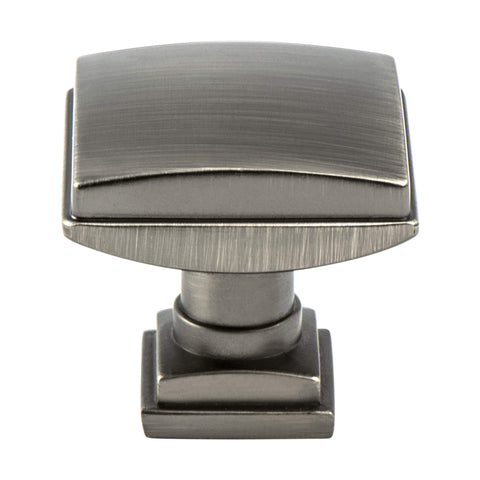 Tailored Traditional Vintage Nickel Knob - This knob has a tooth on the bottom.