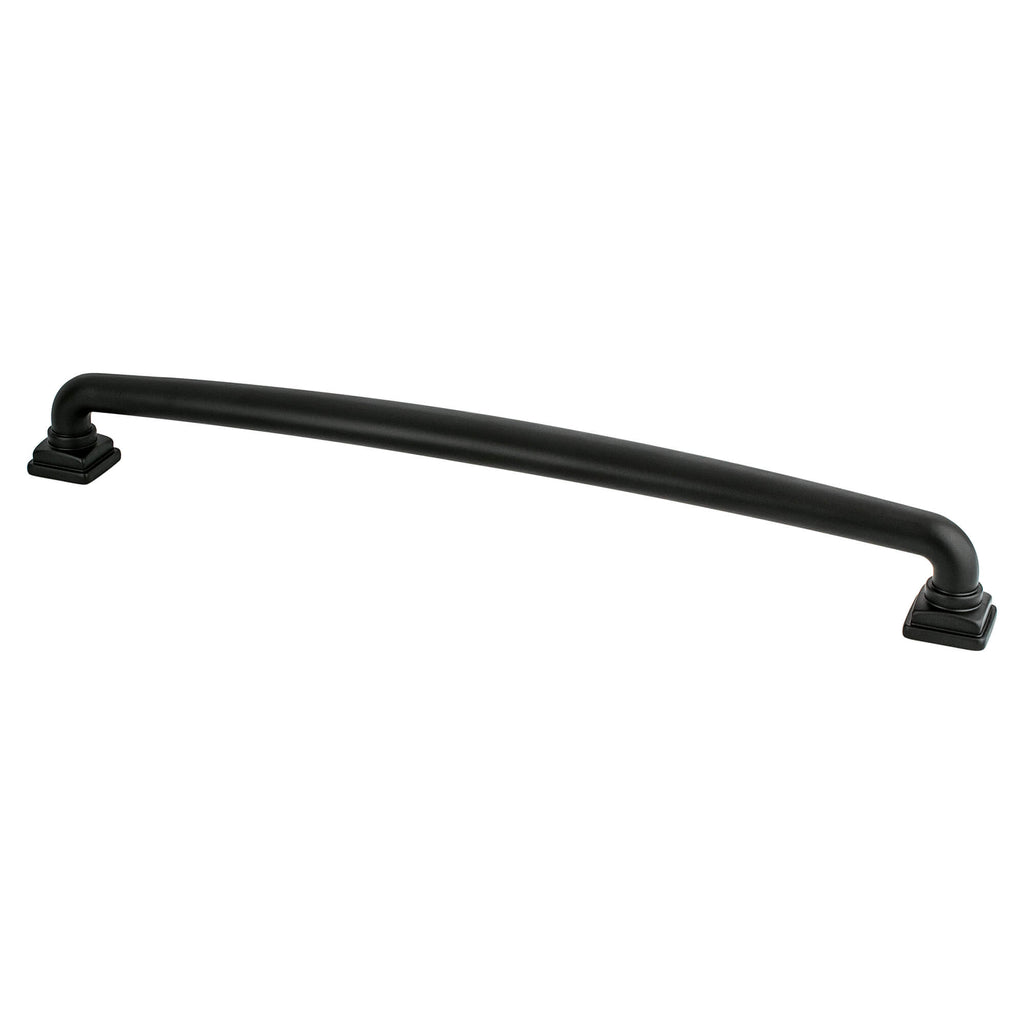 Tailored Traditional 12 inch CC Matte Black Appliance Pull
