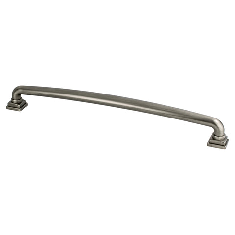 Tailored Traditional 12 inch CC Vintage Nickel Appliance Pull