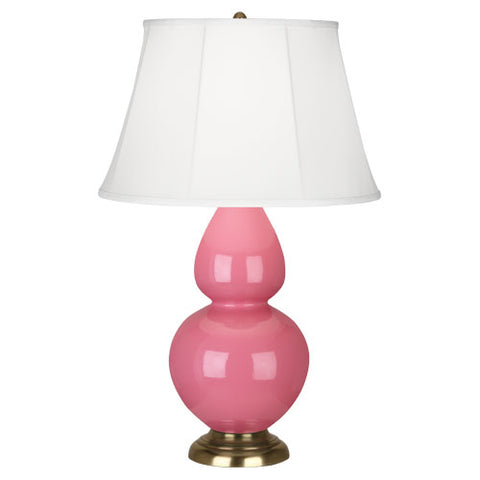 1607 Schiaparelli Pink Double Gourd Table Lamp