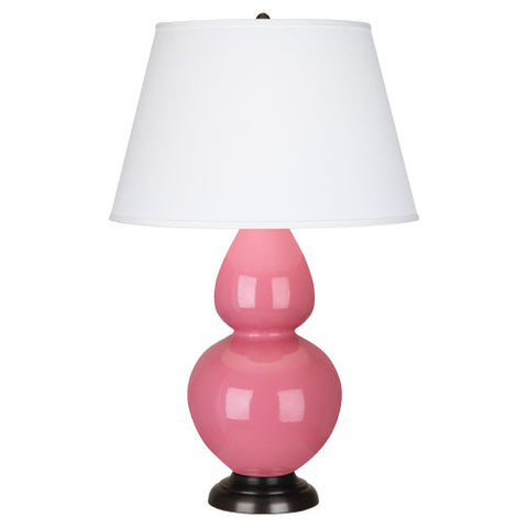 1608X Schiaparelli Pink Double Gourd Table Lamp