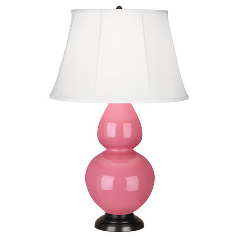 1608 Schiaparelli Pink Double Gourd Table Lamp