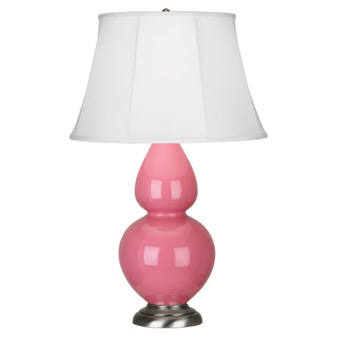 1609 Schiaparelli Pink Double Gourd Table Lamp