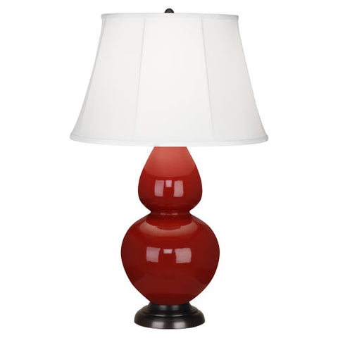 1647 Oxblood Double Gourd Table Lamp