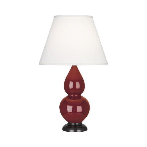 1657X Oxblood Small Double Gourd Accent Lamp